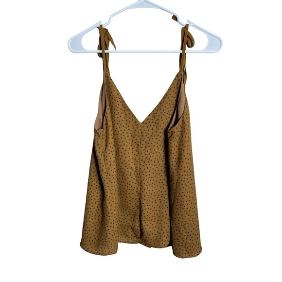 NWT Fab'rik Button Down Polka Dot Cami Tank Blouse SIZE LARGE - Picture 2 of 2